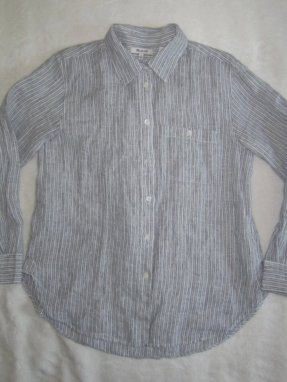 NWT MADEWELL Linen Shirt Style NV224 Women's Small